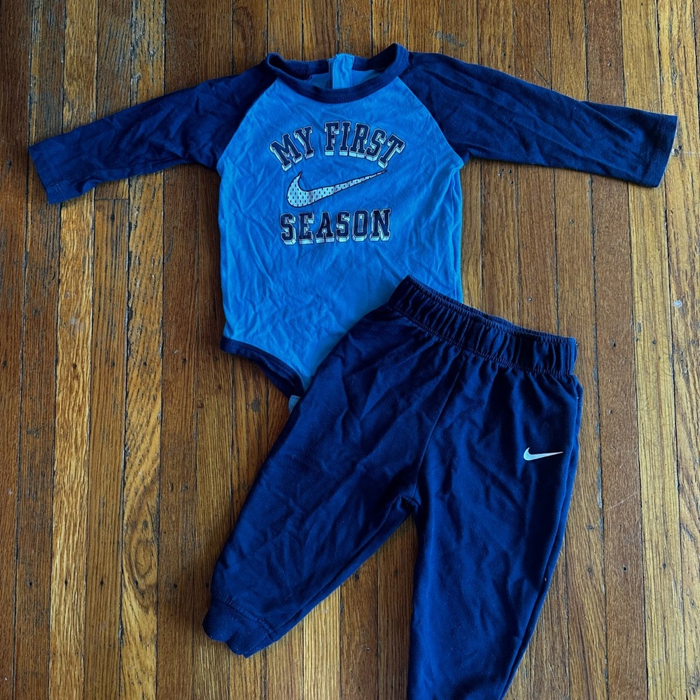Nike Baby Blue and Navy Outfit
